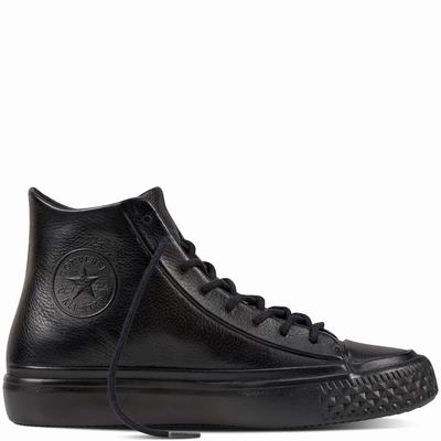 Converse Chuck Taylor All Star Modern Lux High Tops Mens - Black/Black/White Shoes (186HCQXW)